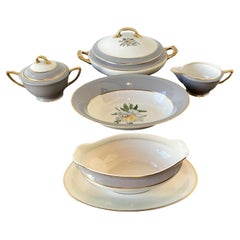 Vintage Princess China “Golden Peony” Serving Pieces - Set of 5