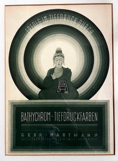 Vintage Print Anzeige für Druckfarben veröffentlicht in Magyar Grafika, 1929