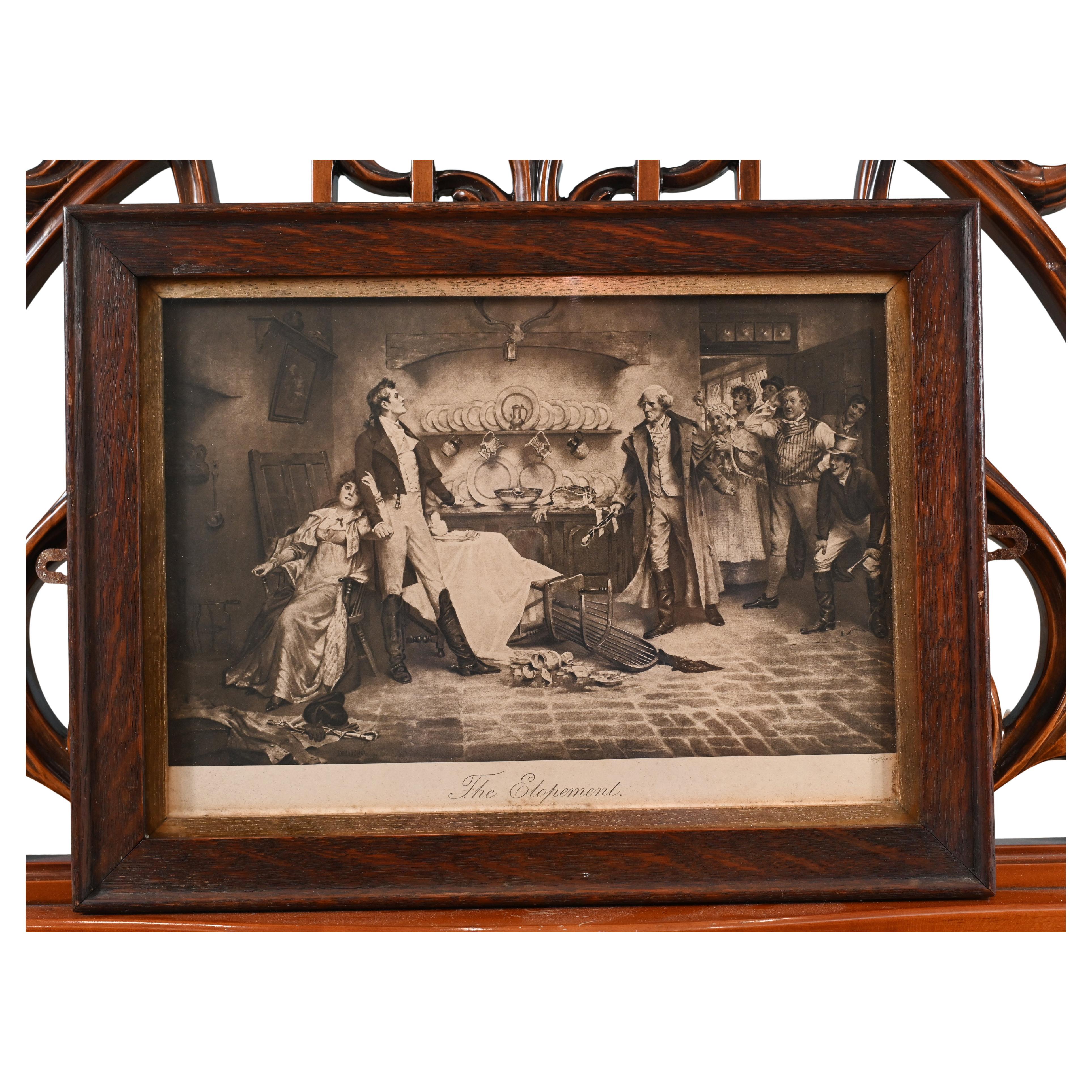 Vintage Print Schwarzes Schaf von FD. Victorianische Hirse