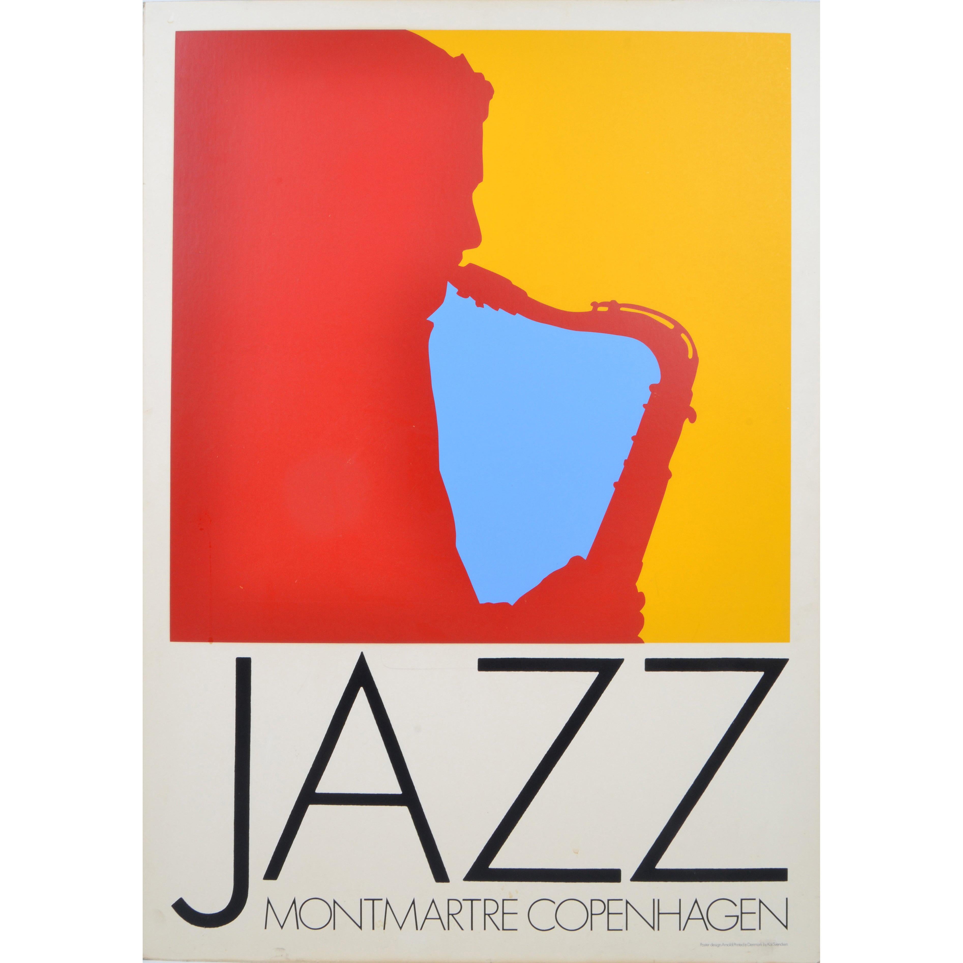 Vintage Print Copenhagen Jazz Montmartre by Per Arnoldi