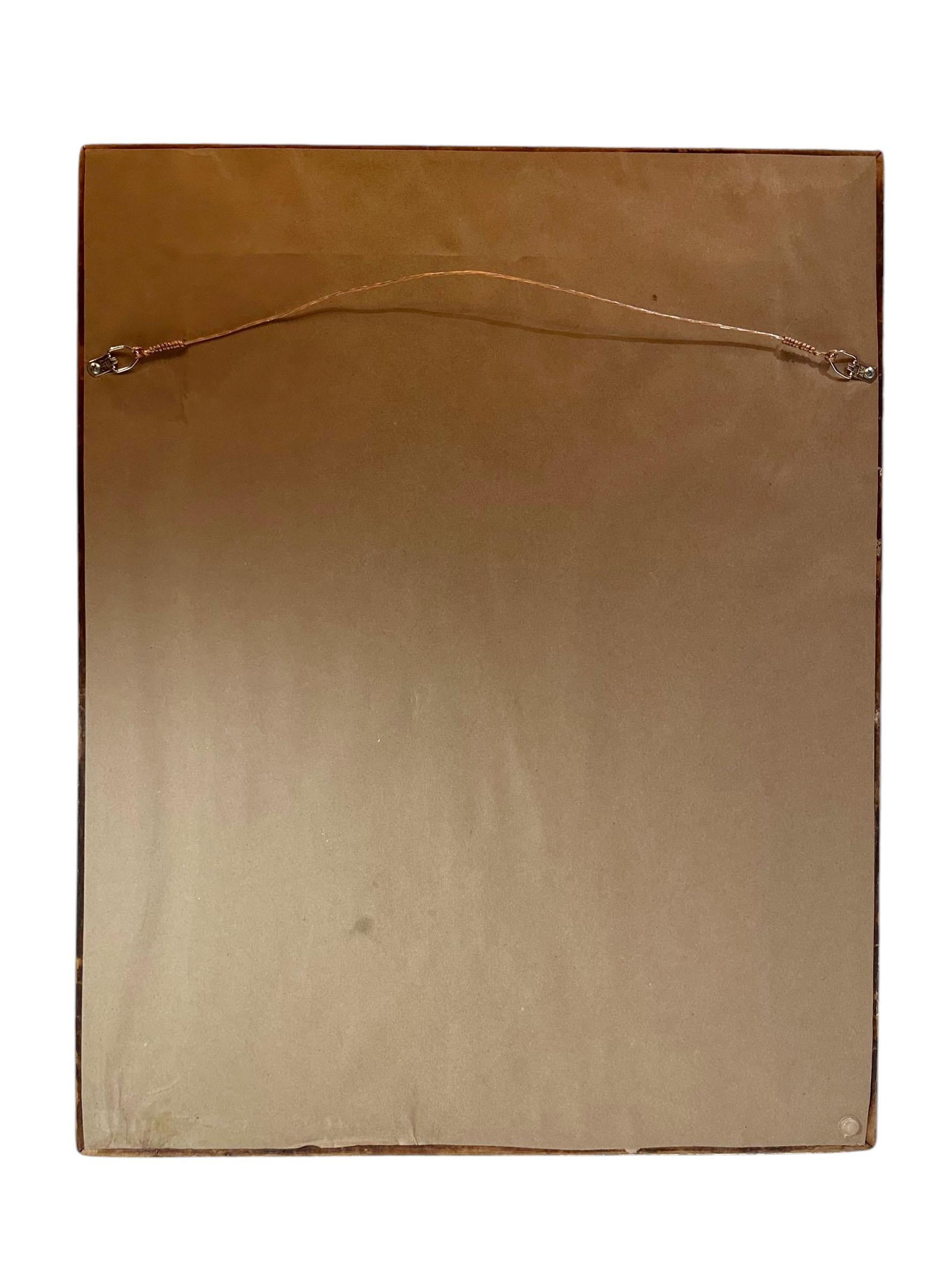 XXI secolo e contemporaneo Stampa d'epoca con cornice dorata in argento antico in vendita