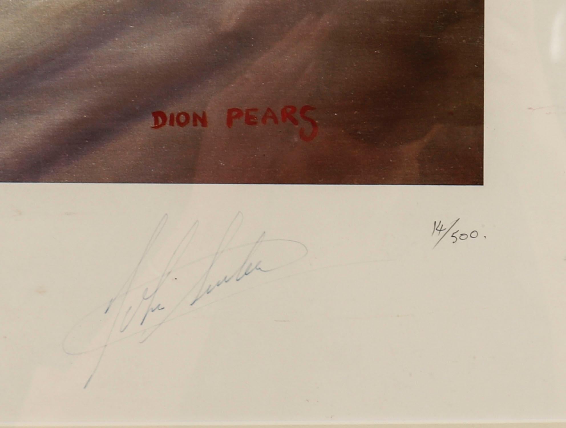 Vintage Print John Surtees Ferrari  Belgischer GP Dion Pears (Leinwand) im Angebot