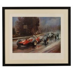 Vintage Print John Surtees Ferrari  Belgischer GP Dion Pears