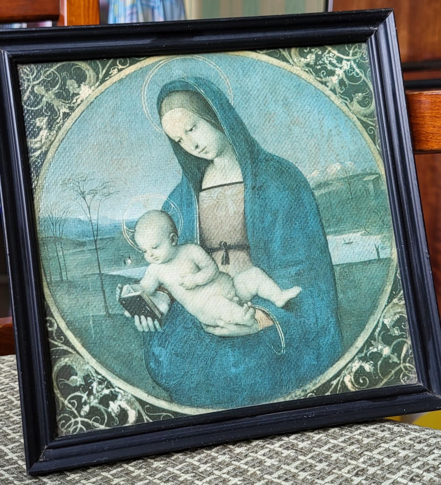 Paper Vintage Print: Madonna Conestabile by Raphael - a Timeless Piece from Ussr 1J38 For Sale