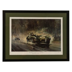 Vintage Print Mike Hawthorn Le Mans von Dion Pears 20. Jahrhundert