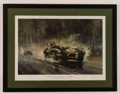 Impresión vintage Mike Hawthorn Le Mans por Dion Pears Siglo XX