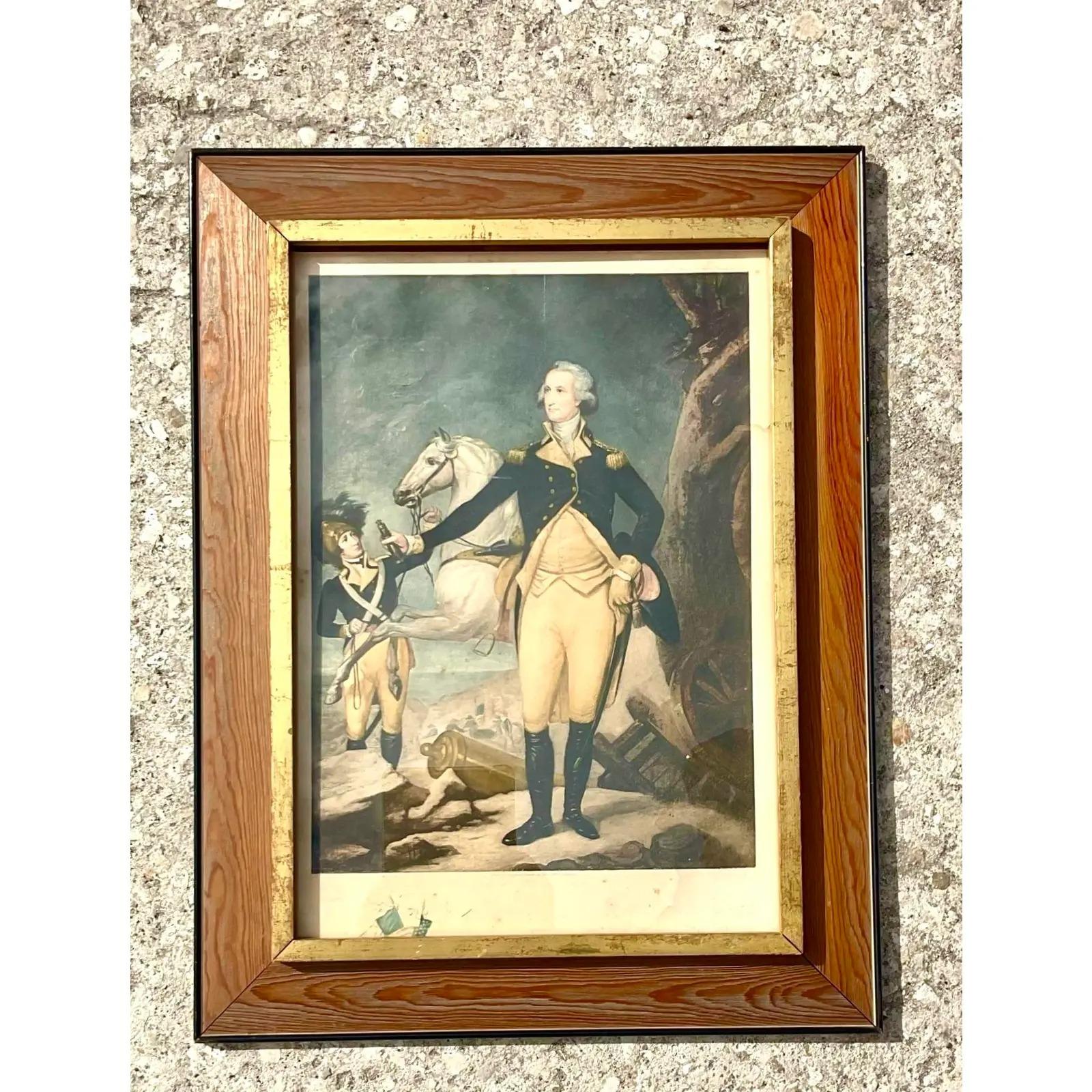 Regency Impression vintage de George Washington avant la bataille de Trenton en vente