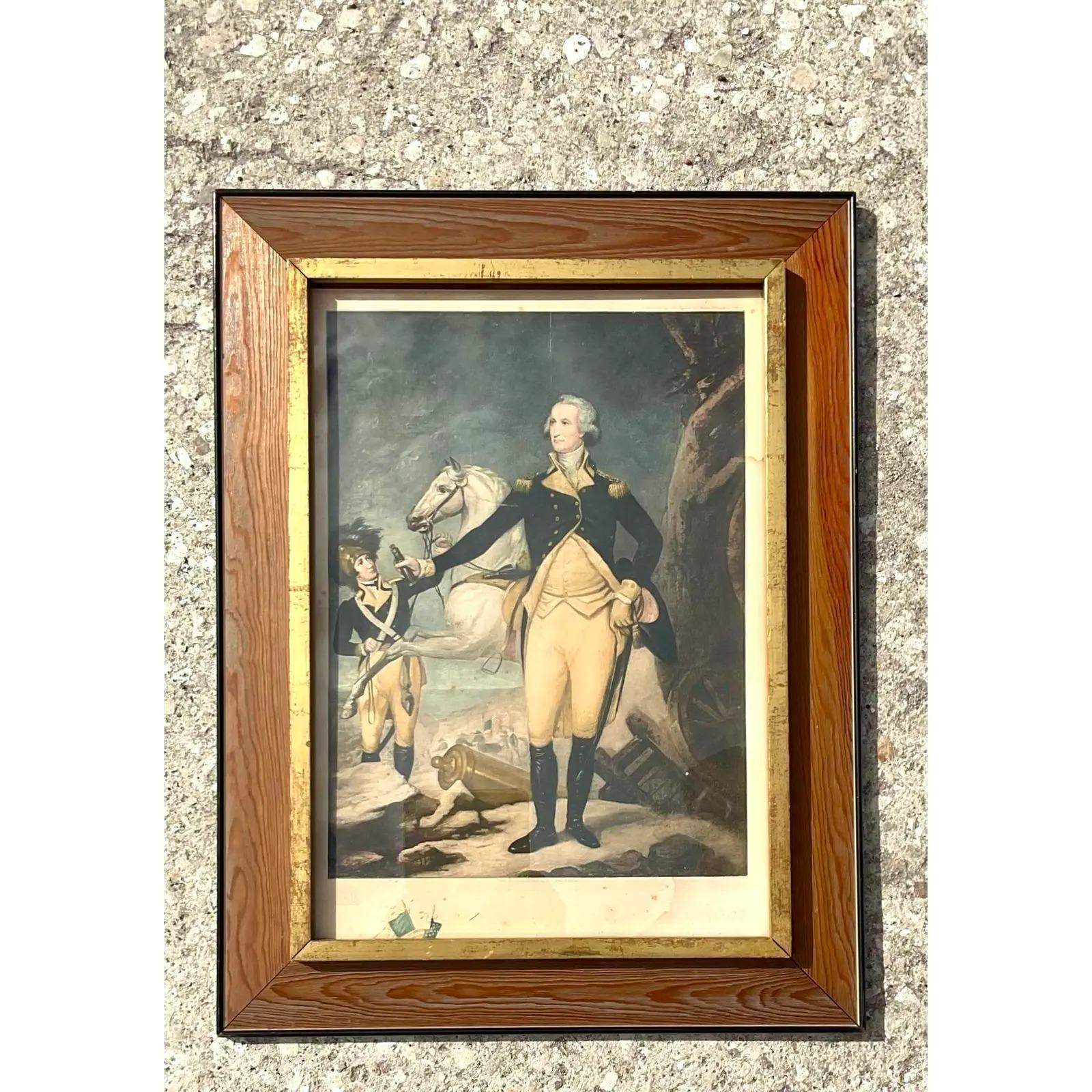 Nord-américain Impression vintage de George Washington avant la bataille de Trenton en vente