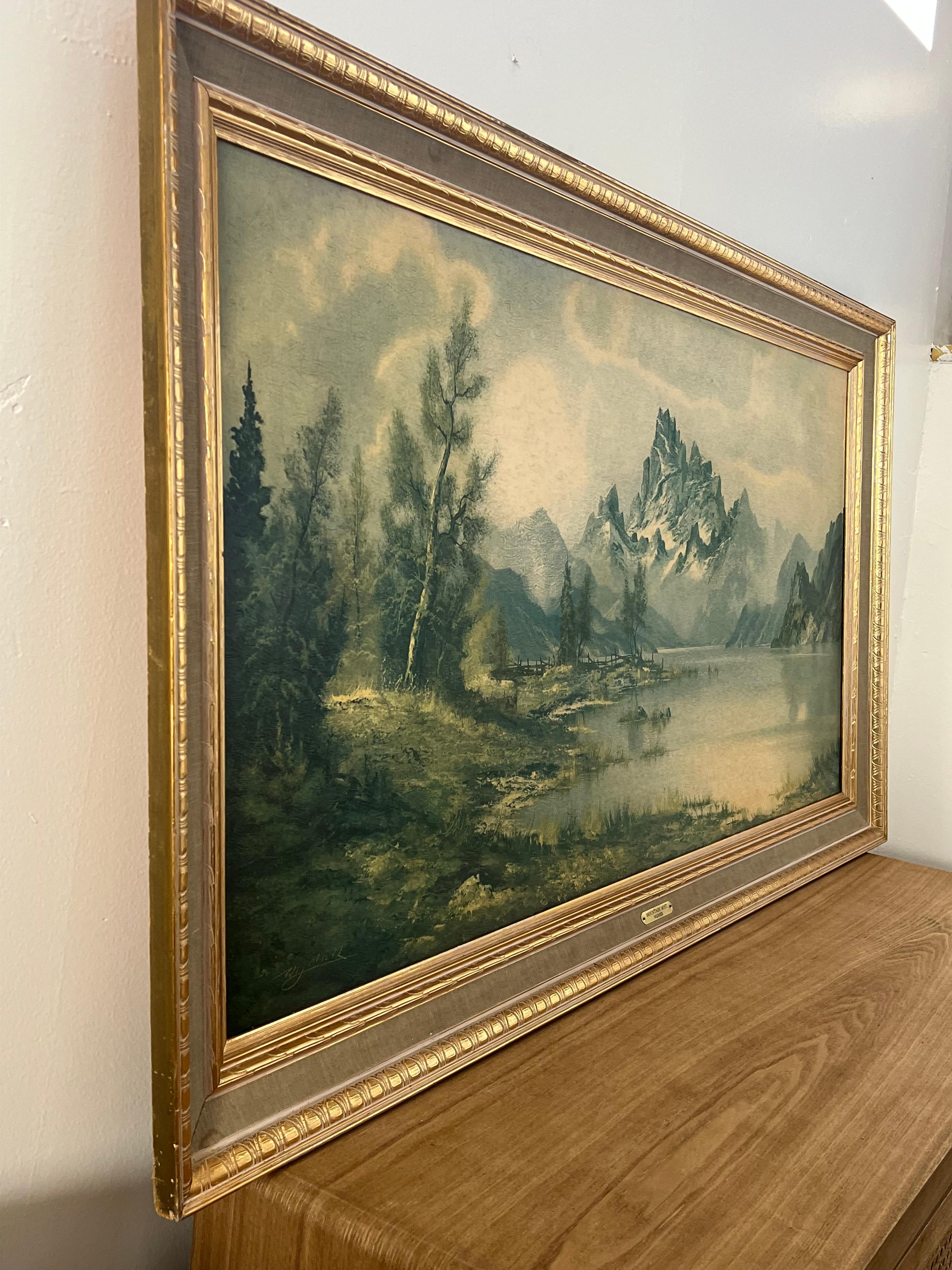 Vintage Print Wilmer Mountain Mist Landscape. (Ende des 20. Jahrhunderts) im Angebot