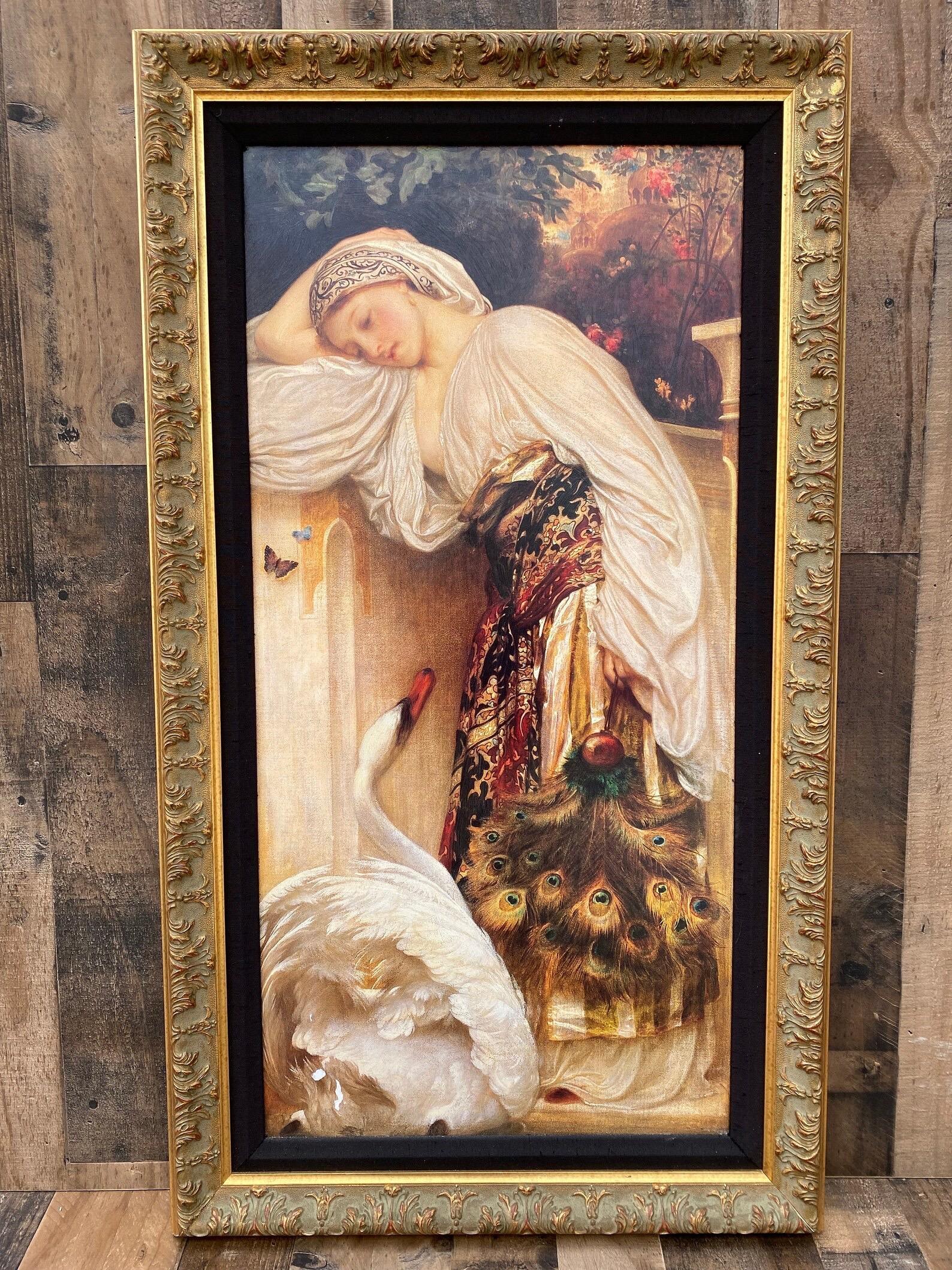 Riproduzione stampata d'epoca dell'Odalisca di Frederic Leighton

Questa riproduzione stampata d'epoca di 