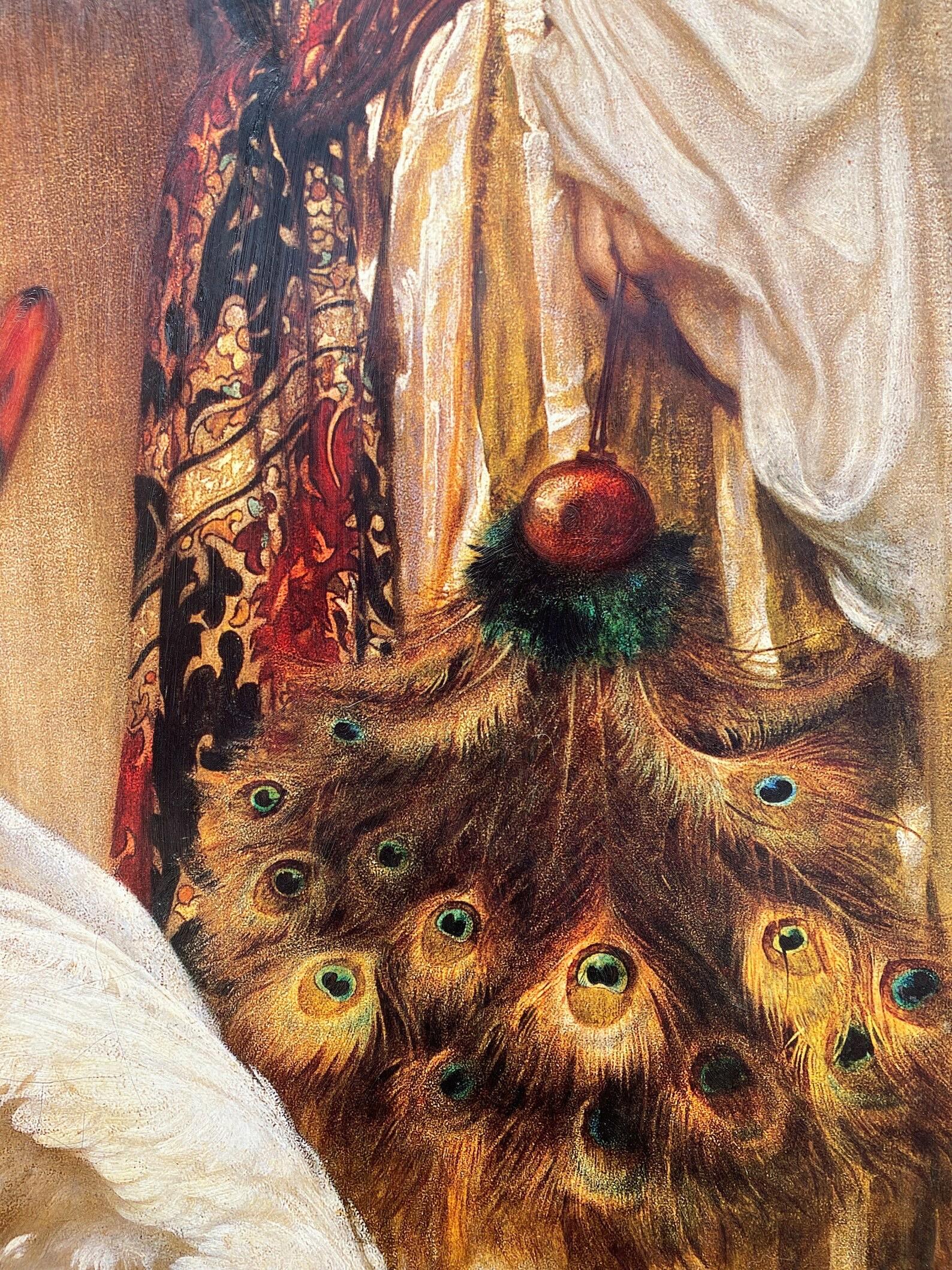 Riproduzione stampata d'epoca dell'Odalisca di Frederic Leighton In condizioni buone in vendita a Chicago, IL