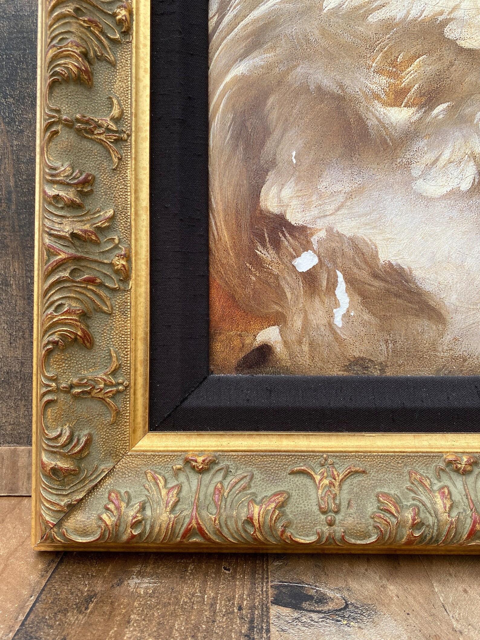 Carta Riproduzione stampata d'epoca dell'Odalisca di Frederic Leighton in vendita