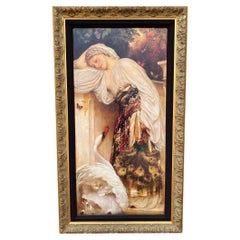 Vintage Printed Reproduction of Odalisque by Frederic Leighton
