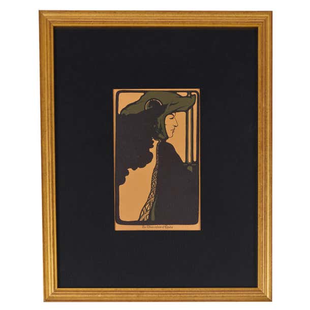 Vintage Printed Tarot Card by David Mario Palladini, c 1967 Le