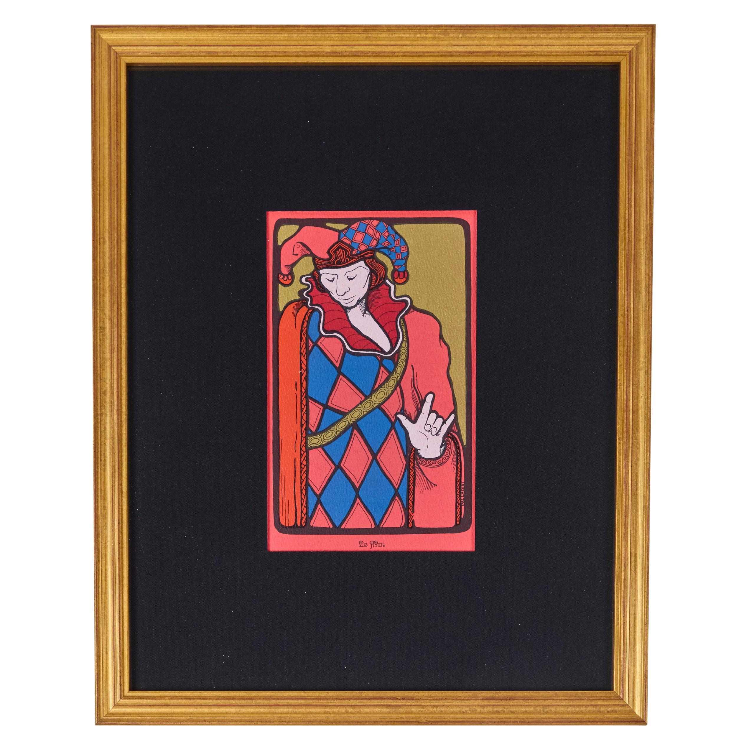 Cartas de Tarot Vintage impresas por David Mario Palladini, c 1967  Le Mat