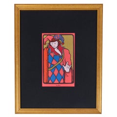 Carte de tarot vintage imprimée par David Mario Palladini, c.C. 1967  Le Mat