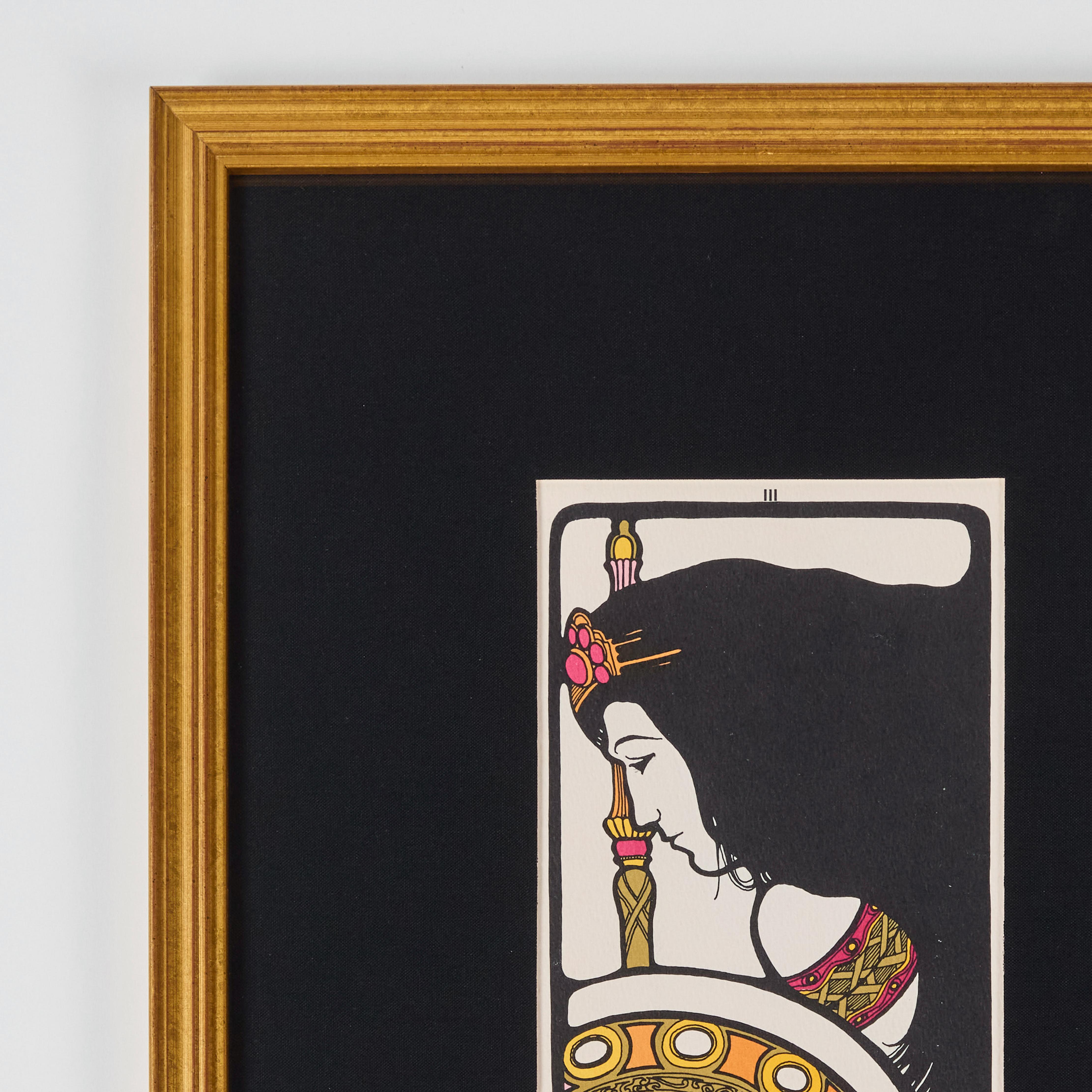 Vintage gedruckte Tarotkarte von David Mario Palladini, um 1967  Die Kaiserin im Zustand „Hervorragend“ im Angebot in Pasadena, CA