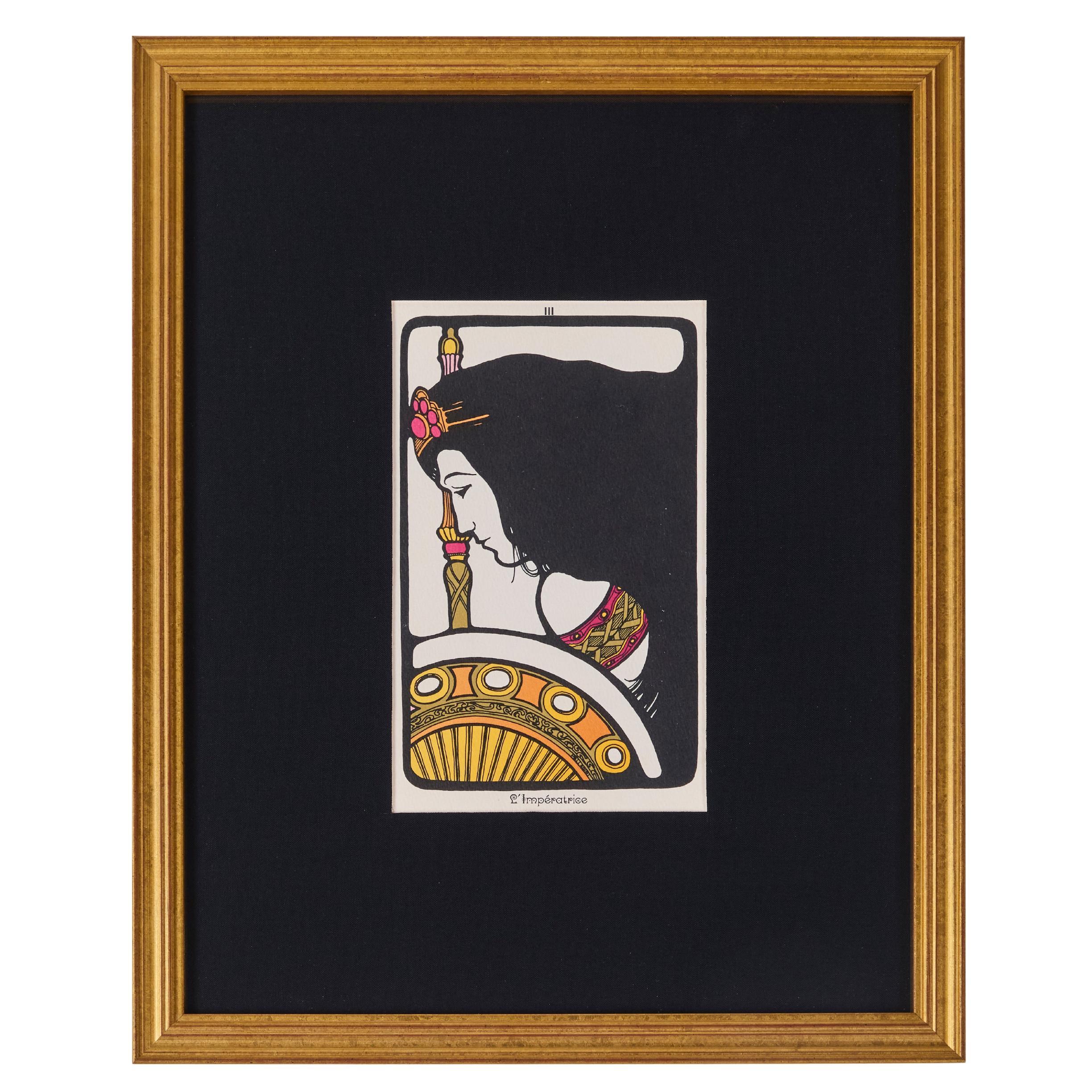 Cartas de Tarot Vintage impresas por David Mario Palladini, c 1967  La Emperatriz