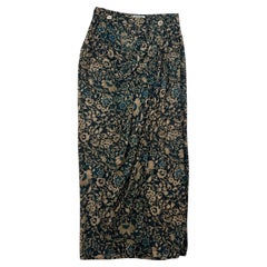 Vintage Printed Wrap Skirt by Future Ozbek - No import duty, we pay for it!
