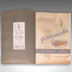 Vintage Printmaker's Catalogue, English, Commercial Art Folio, G Harrison & Sons