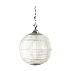 Vintage Prismatic Glass Parisian Street Globes by Holophane