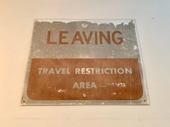 Vintage Prison Road Sign