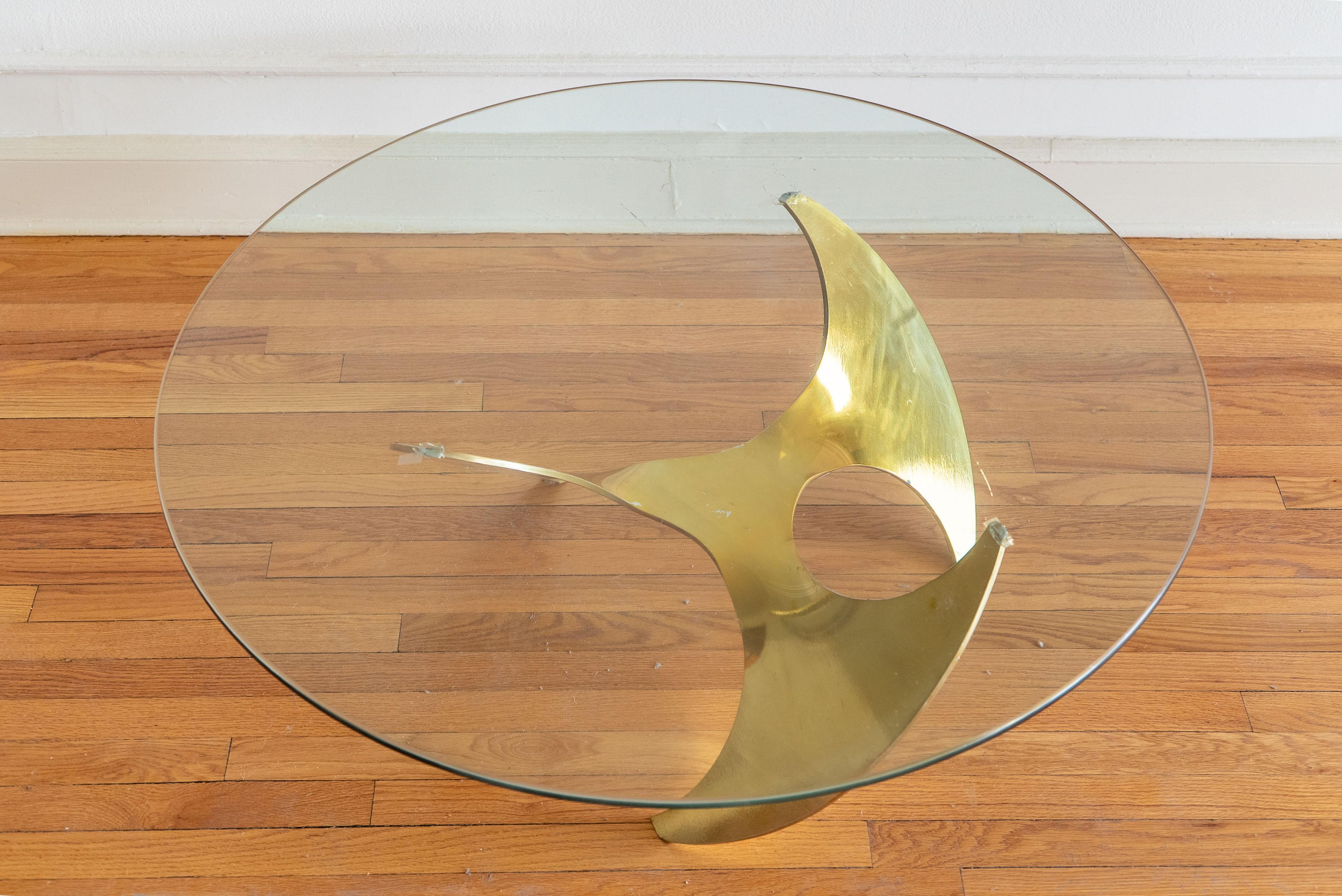 Mesa baja Vintage Propeller Moderno de mediados de siglo en venta