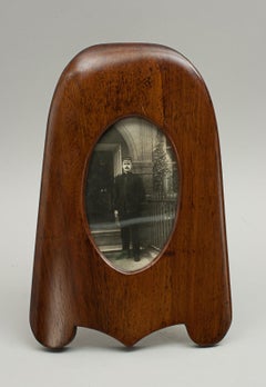 Vintage Propeller Photograph Frame 1930s in Mahogany