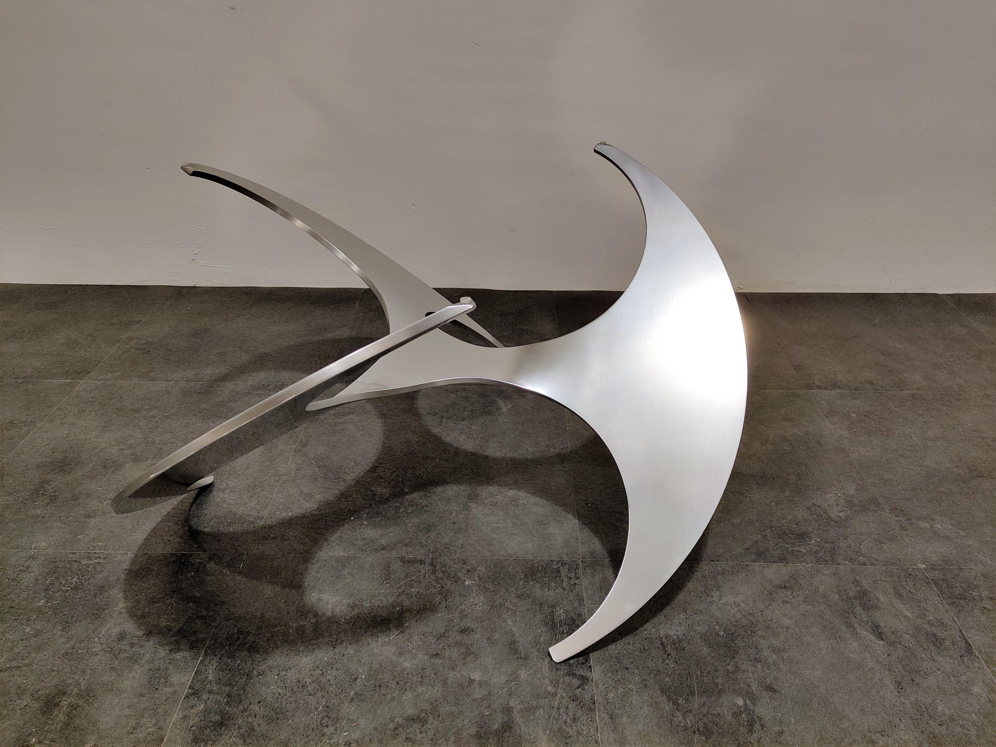 Mid-Century Modern Vintage Propellor Coffee Table by Knut Hesterberg, 1960s