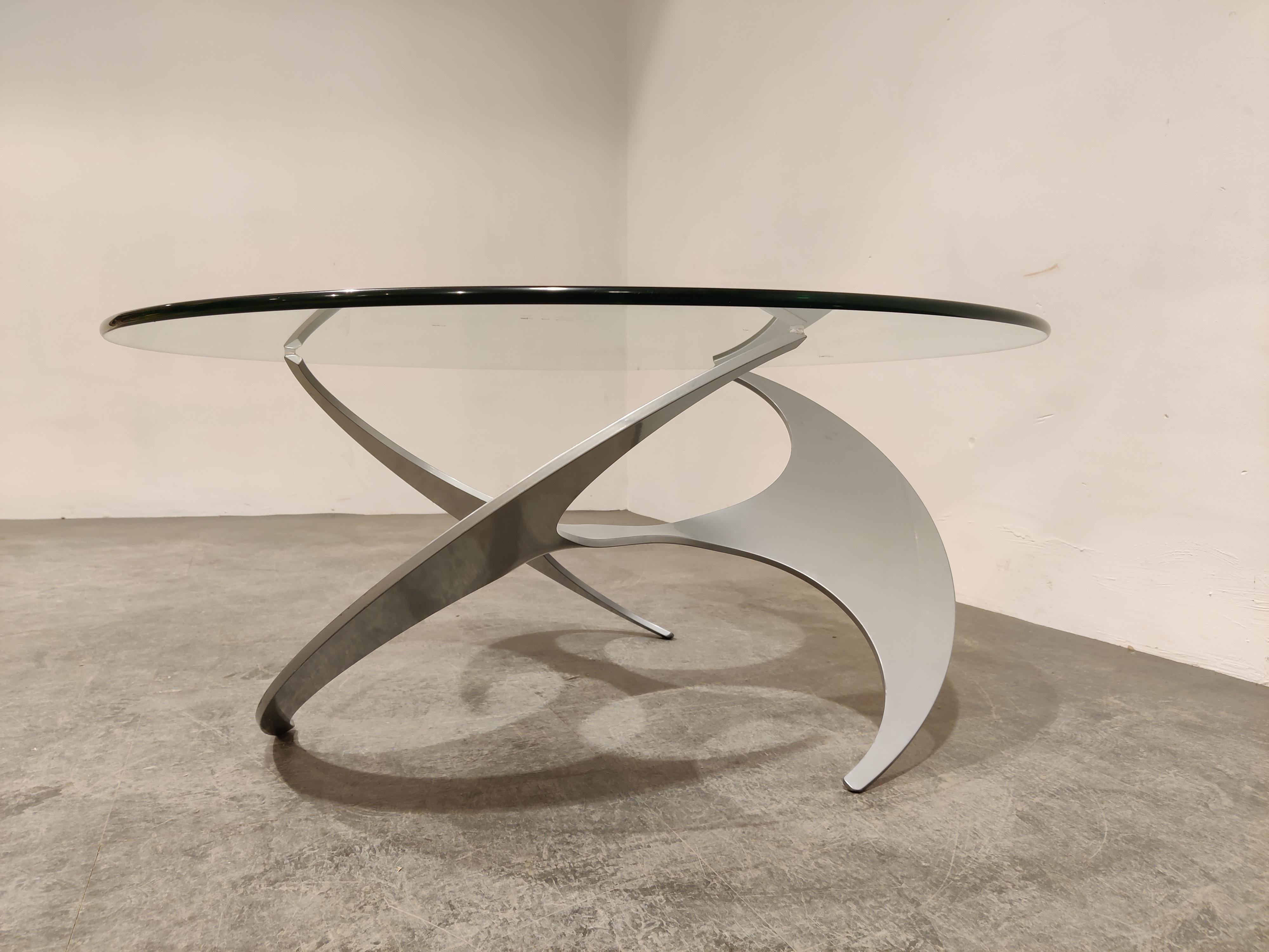 Mid-20th Century Vintage Propellor Coffee Table by Knut  Hesterberg, 1960s