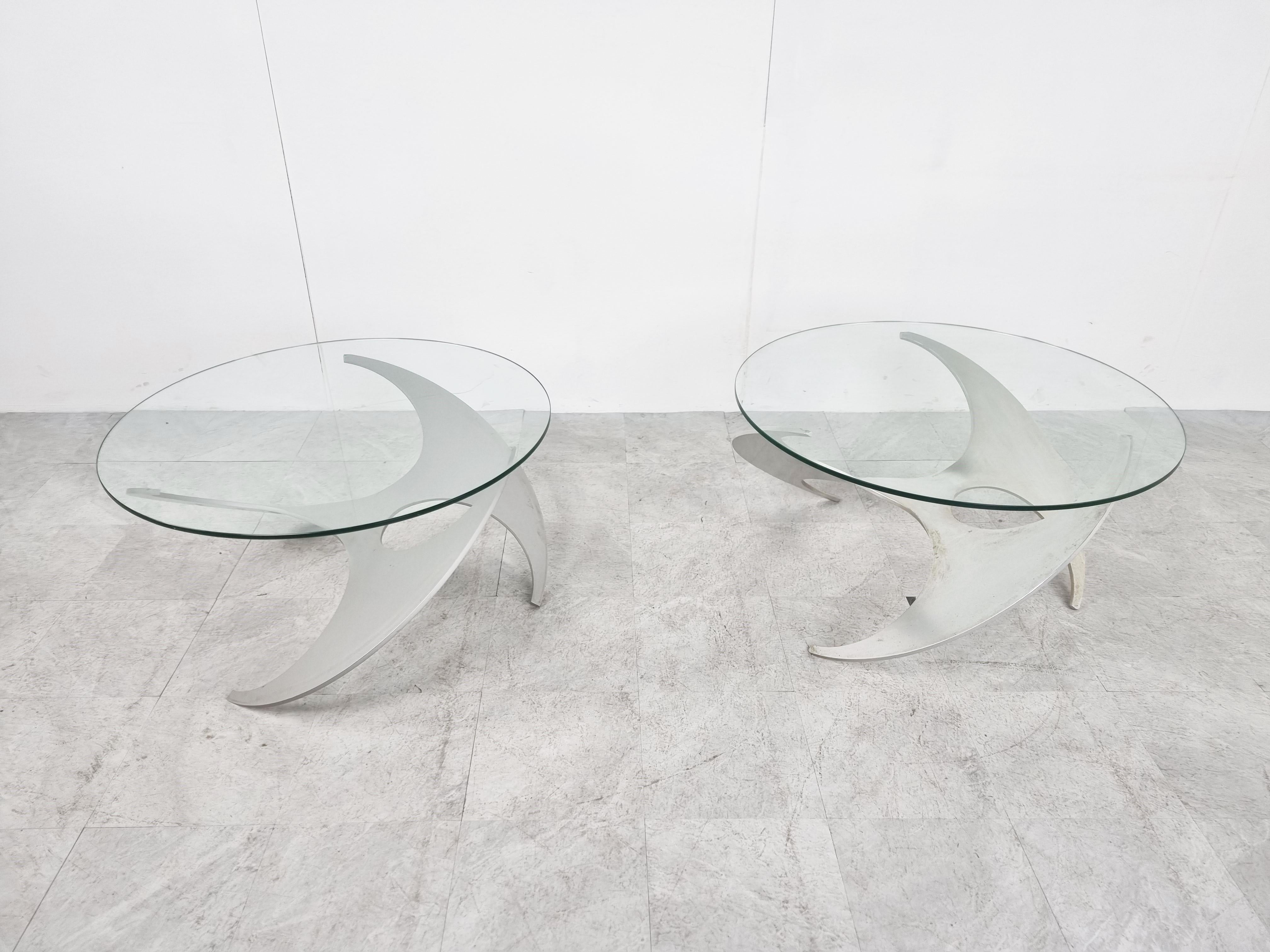 German Vintage Propellor Coffee Tables by Knut Hesterberg, 1960s - Set of 2