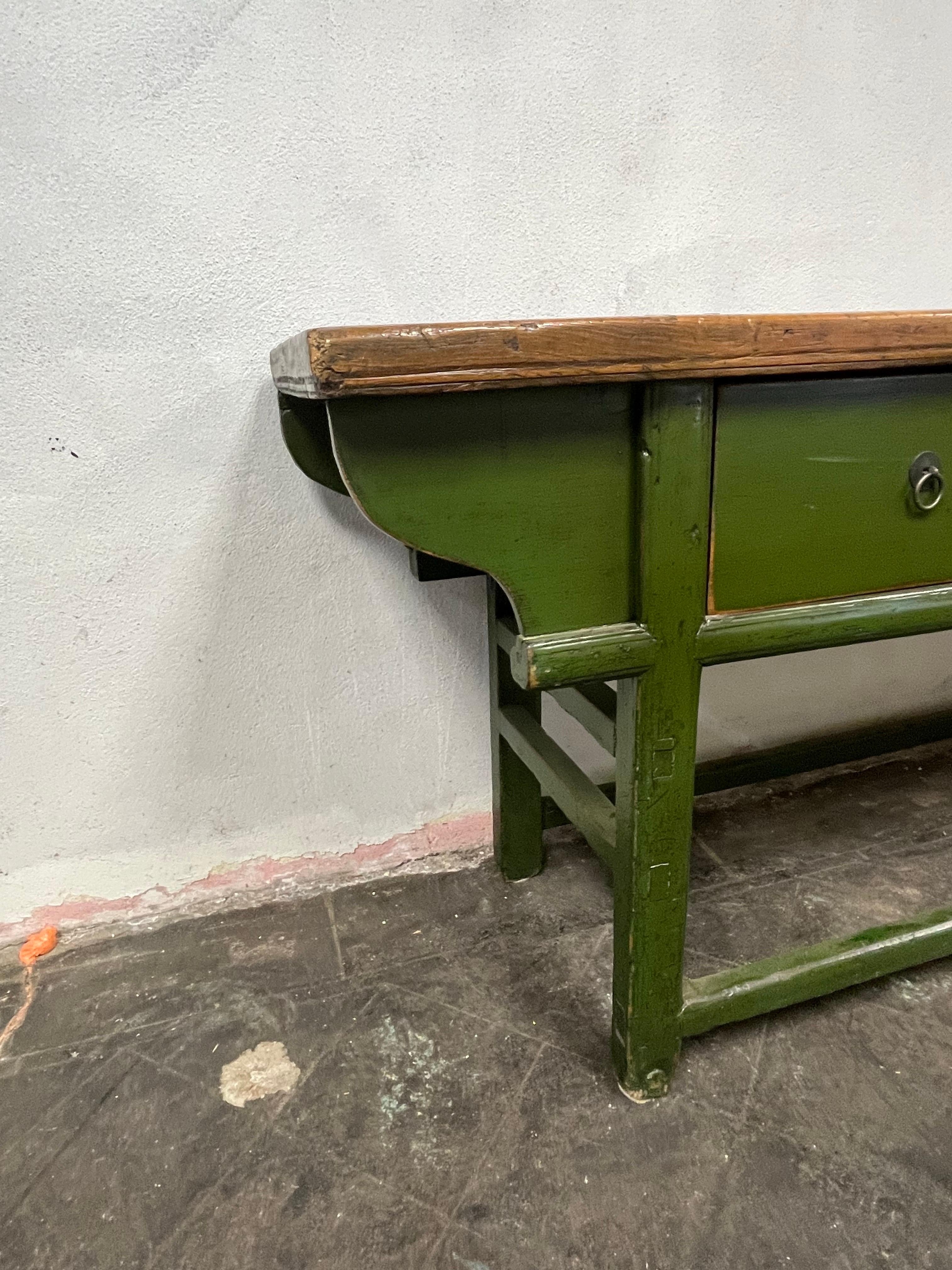Qing Vintage Provincial Dongbei Table Console For Sale