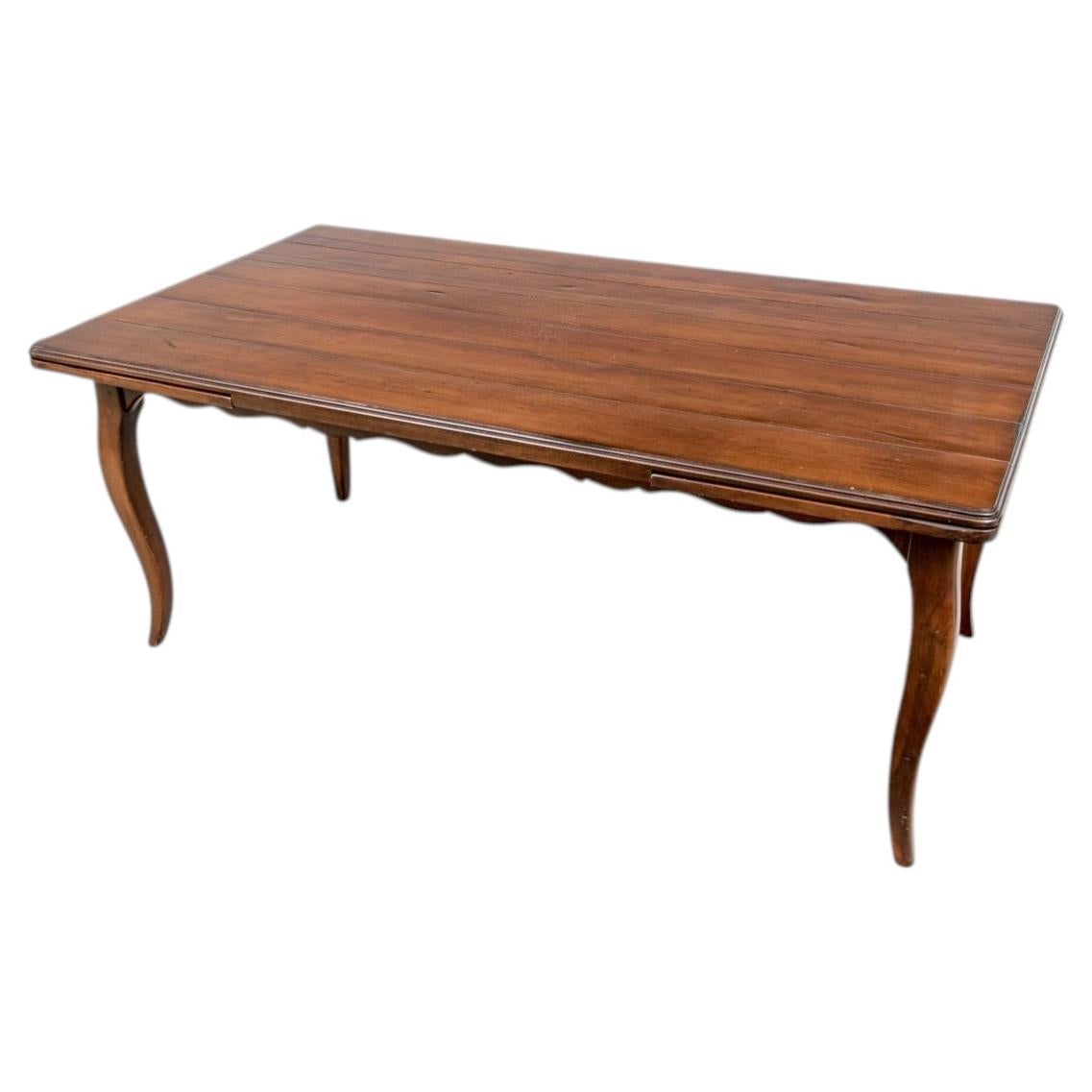 Vintage Provincial French Style Cherry Extension Dining Table