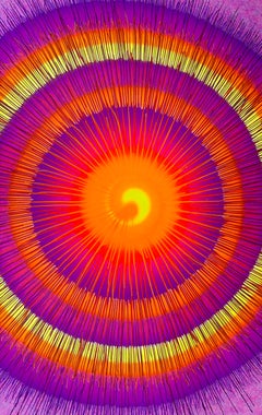 Vintage Psychedelic Sunburst / Tie-Dye Poster, San Diego, CA., c. 1969