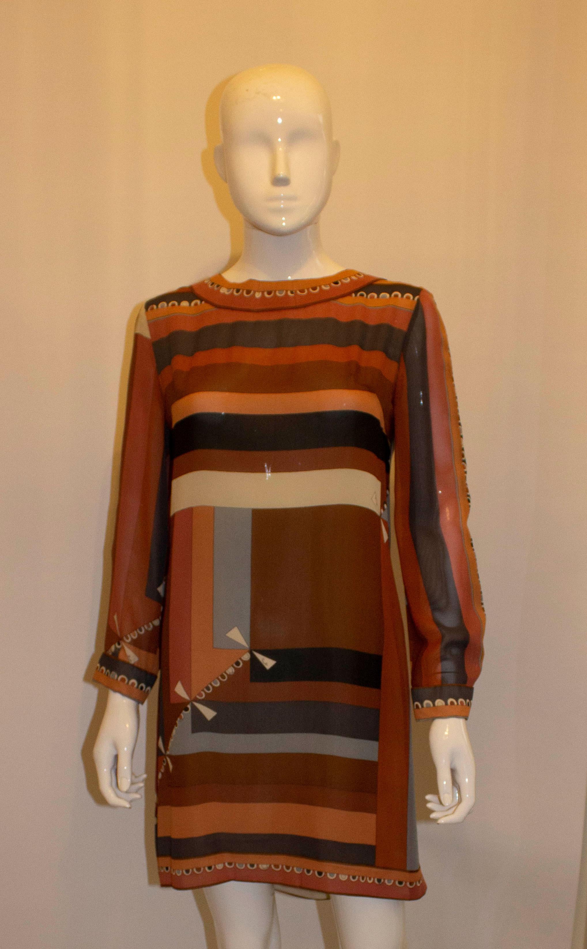 Women's Vintage Pucci for Saks 5th Avenue Silk Dress
