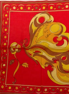 Vintage Pucci Scarf- 1960's - 100% Cotton - Extremely Rare Highly collectable