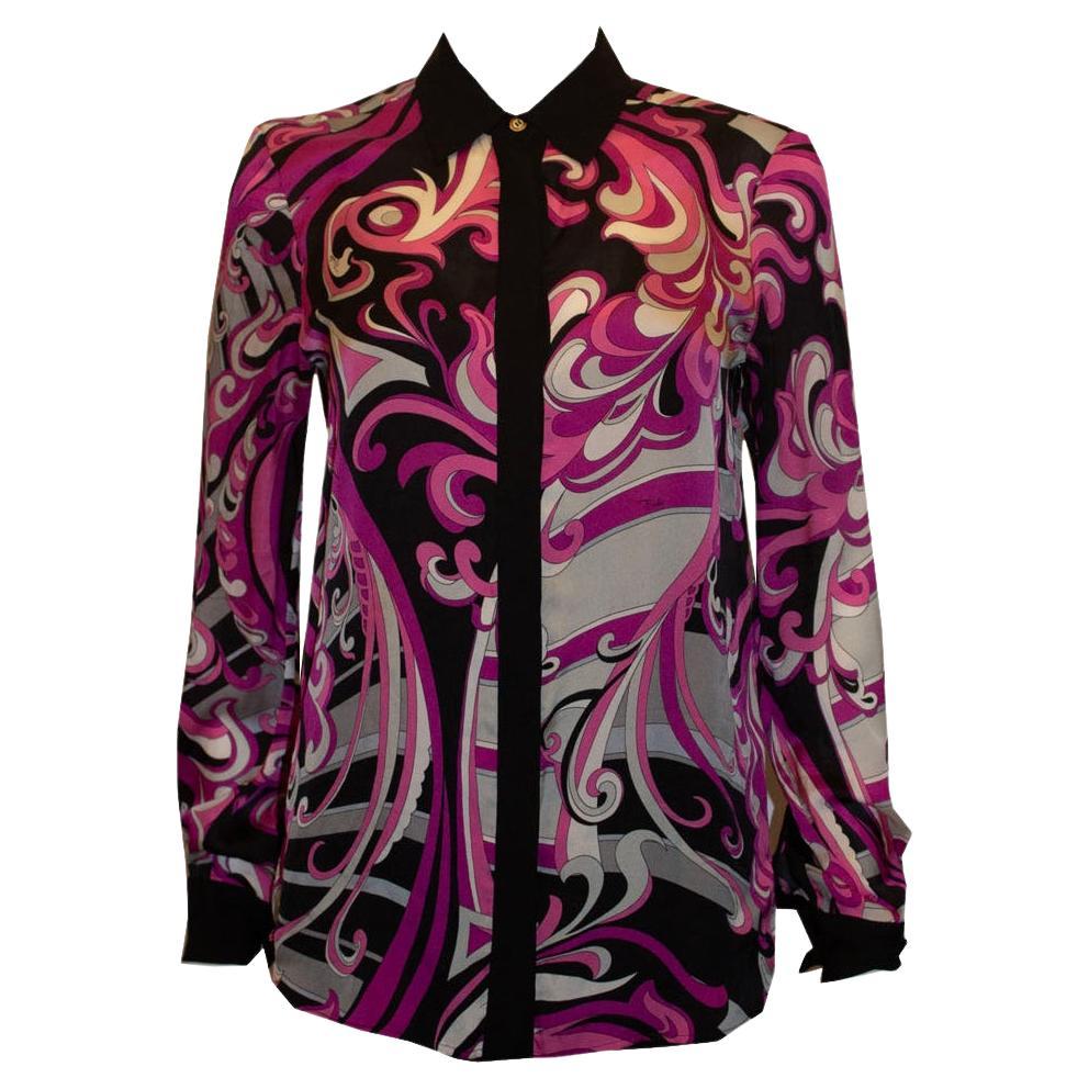 Vintage Pucci Silk Shirt For Sale