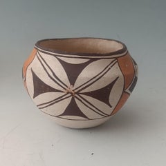 Vintage Pueblo Pottery Vessel Acoma pot native american