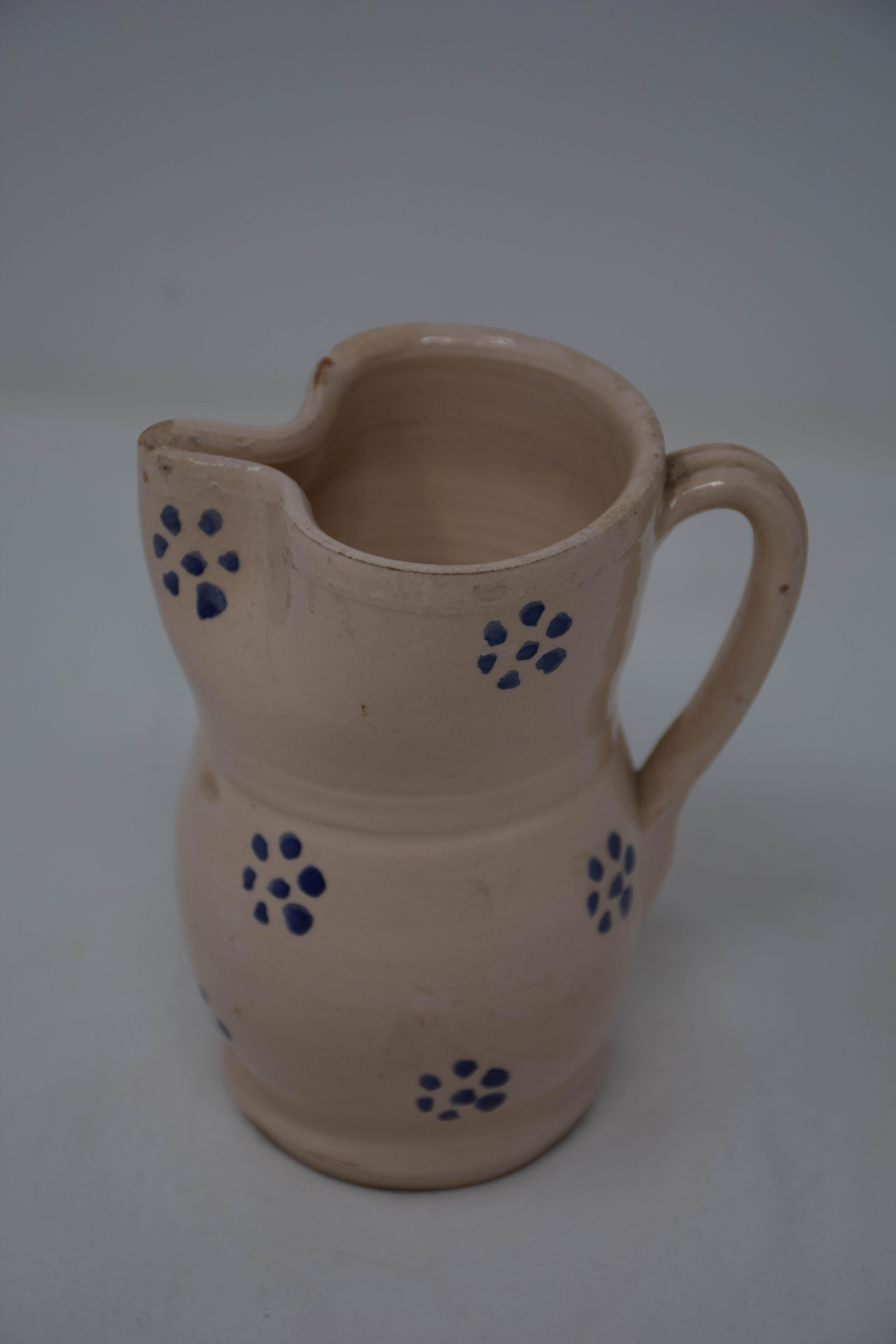 Italian Vintage Puglia Apulia Italy Ceramic Pitcher