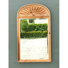 Vintage Pulaski Arched Wood Frame Mirror
