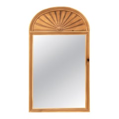 Vintage Pulaski Arched Wood Frame Mirror