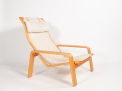 Vintage Pulkka Lounge Chair by Ilmari Lappalainen for Asko Finland 1960s