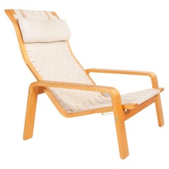 Vintage Pulkka Lounge Chair by Ilmari Lappalainen for Asko Finland 1960s