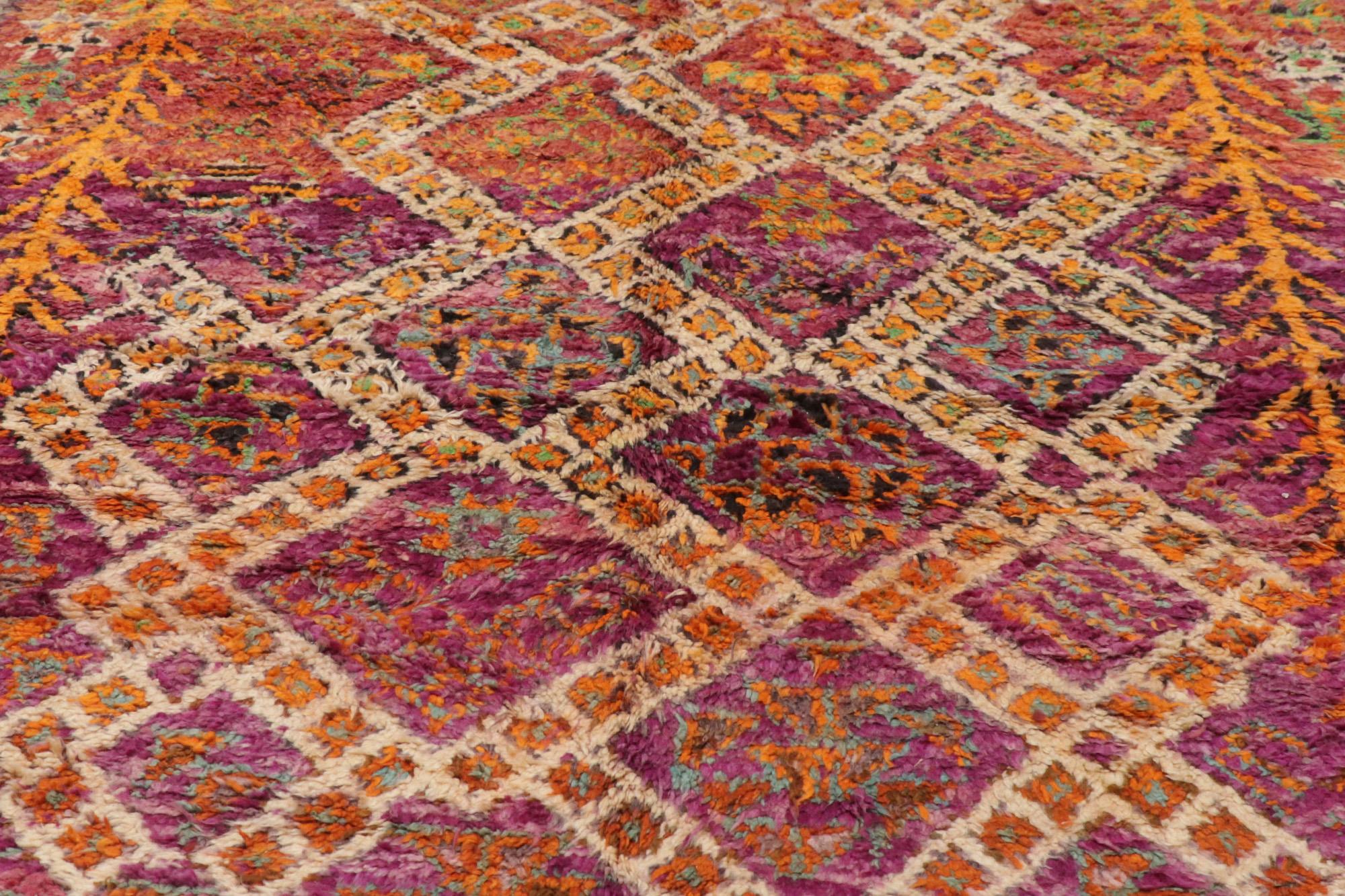 Vintage Purple Beni M'Guild Marokkanischer Teppich von Berber Tribes of Morocco im Angebot 8
