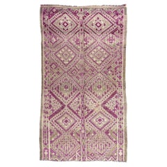 Vintage Purple Beni MGuild Moroccan Rug