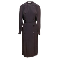 Vintage Purple Carven Boutique 70s Double-Breasted Dress Size US S/M