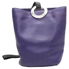 Vintage Purple Celine Bucket Bag