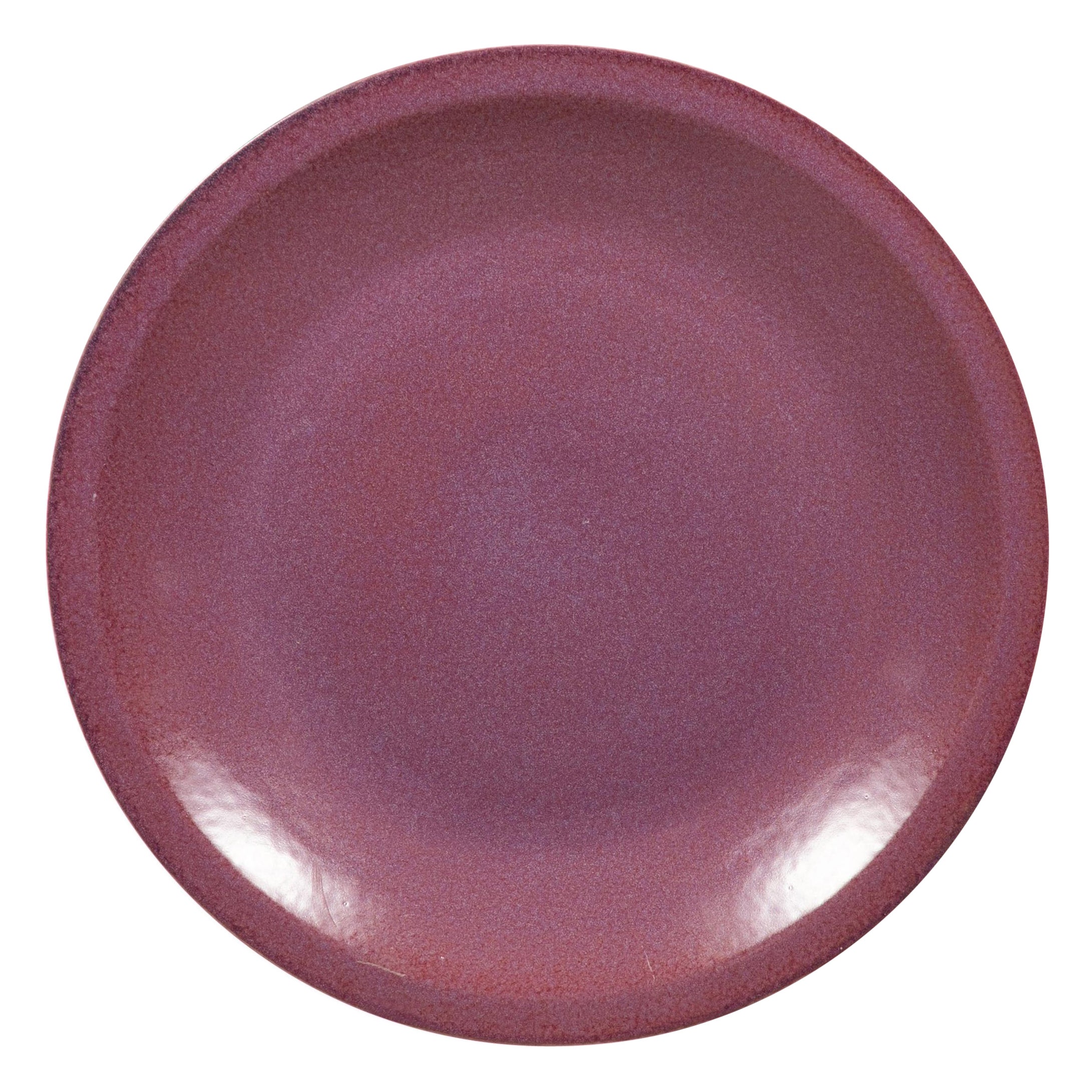 Assiette de choeur vintage en céramique violette - Vaisselle de salle à manger décorative