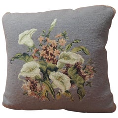Vintage Purple Floral Tapestry Decorative Pillow