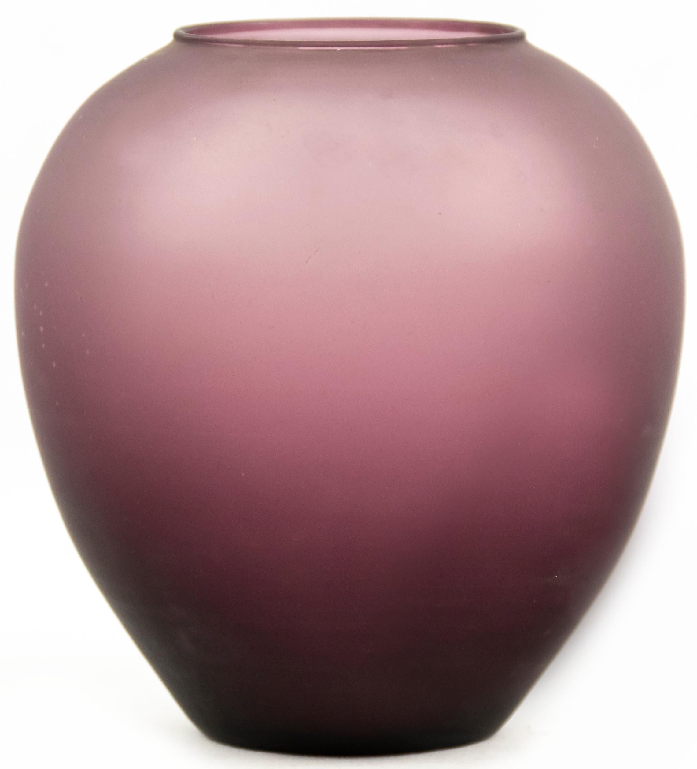 antique purple glass vase